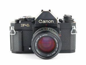 06797cmrk Canon New F-1 アイレベルファインダー + New FD 50mm F1.4 MF一眼レフ フィルムカメラ