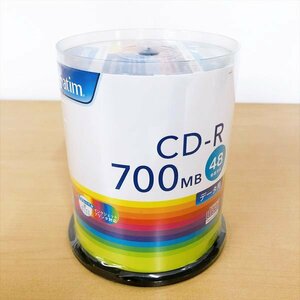 681*三菱ケミカルメディア データ用CD-R 700MB インクジェットプリンタ対応 SR80FP100V1E 100PACK 未使用未開封品