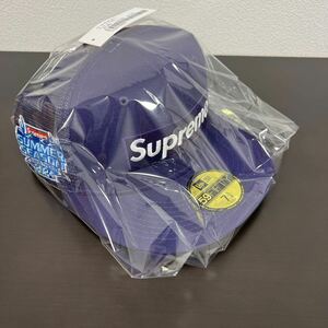 新品　24ss Supreme Box Logo Mesh Back New Era Purple シュプリーム ボックス ロゴ ニューエラ Cap Hat パープル 紫 7 5/8 