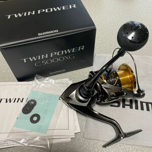 【1円スタート】シマノ 20ツインパワー C5000XG SHIMANO TwinPower サーフ ショアジギ スピニングリール【美品】