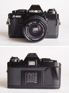 ミノルタ フィルムカメラ X-500 レンズ MD W.ROKKOR 28mm 1:2.8