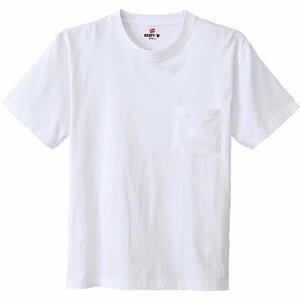 1606307-Hanes/BEEFY-T ポケットTシャツ 半袖Tシャツ トップス ヘビーウェイト 肉厚 メンズ/L