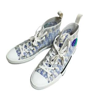 ◆中古品◆ディオール B23 DIOR AND KENNY SCHARF High-Top Sneaker ハイトップ スニーカー 28㎝ E59296NB