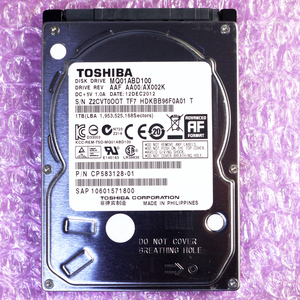 東芝 TOSHIBA MQ01ABD100 1TB 2.5インチ SATA HDD 9.5mm厚 