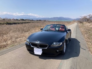 ◆ BMW Ｚ４　２.２ｉ　 平成１６年 ◆長い車検付き　令和7年6月迄　ブラックサファイア　赤革シート