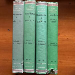 4104 The Loeb classical library　ロエブ叢書 ヘロドトス　歴史 Herodotus 全4冊揃 