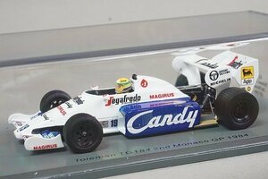 Spark スパーク 1/43 トールマン TG184 ハート F1 A.セナ モナコGP 2位 1984 # S2778