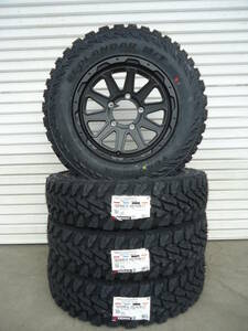 新品☆ヨコハマジオランダーM/T G003☆185/85R16ゴツゴツタイヤ☆ジムニーJA11 JA12 JB23 JB64☆ホイル付4本セット☆