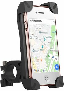 COOWOO バイクホルダー開封済み未使用品 自転車スタンド GPSナビ・スマホ・iPhone固定用 360度回転 脱落防止スマホ/iPhoneに多機種対応