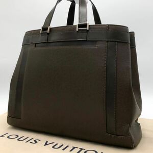 LOUIS VUITTON ルイヴィトン ビジネスバッグ タイガ カスベック グリズリ ブラウン系 レザー A4収納 メンズ ブリーフケース