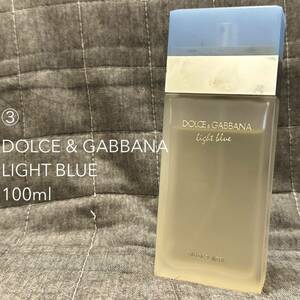 ③ドルチェ＆ガッバーナ ライトブルー オードトワレ 100ml 香水 DOLCE & GABBANA LIGHT BLUE ドルガバ