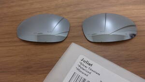 処分価格！★オークリー ジュリエット用 カスタム偏光レンズ SILVER TITANIUM Color Polarized 新品 OAKLEY JULIET 