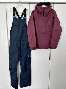 MOUNTAIN HARD WEAR マウンテンハードウェア スノーボードウェア 上下セット ジャケット パンツ Sサイズ セットアップ