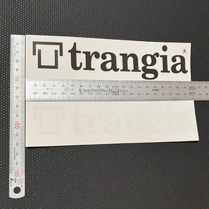 送料コミ追跡アリ◆新品◆トランギア ステッカー 2枚セット ホワイト ブラック★Trangia Stickers