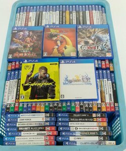 【ジャンク】1円～ PS4ソフト 100本セット FFX/X-2 サイバーパンク ドラゴンボールZカカロット 信長の野望創造 他【要年齢確認】°°