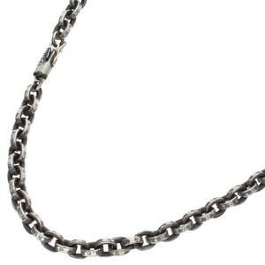 クロムハーツ Chrome Hearts PAPER CHAIN 24/ペーパーチェーン24inch サイズ:24inch シルバーネックレス 中古 NO05