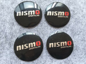 nismo ニスモ 日産 ホイール センターキャップシール 56.5ｍｍ 4枚セット アルミ製 カーステッカー 自動車 ●165番