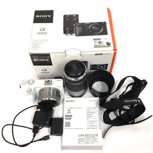 1円 SONY a6000 ILCE-6000 E 3.5-5.6/PZ 16-50 OSS E 4.5-6.3/55-210 OSS ミラーレス一眼 カメラ レンズ