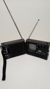SONY ICF-7800　FM/AM/3BAND　レシーバー ラジオ 折り畳み コンパクト ソニー アンティーク 骨董　中古品