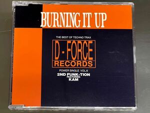 『BURNING IT UP』2ND FUNK-TION featuring KAM D-FORCE RECORDS POWER SINGLE VOL.6 avex trax AVCD-30008 CD OPP付 非売品 激レア！！