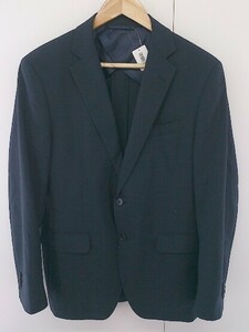 ◇ THE SUIT COMPANY ザ スーツカンパニー 2B 長袖 テーラード ジャケット サイズ180cm-4Drop ネイビー メンズ