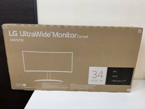 １円スタート　未使用未開封品　LG UltraWide Monitor Curved 34WQ75C-B　LGウルトラワイドモニター　湾曲　曲面　ディスプレイ　34インチ