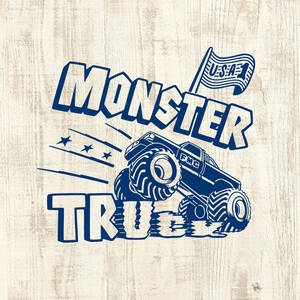 ■MONSTER TRUCK Tシャツ■ Lサイズ（ホワイトxブル－）FORD フォード