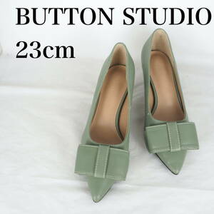 MK5108*BUTTON STUDIO*レディースパンプス*23cm*グリーン系