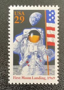 アメリカ　月面着陸25年　天体　宇宙飛行士　 1種完　未使用 NH
