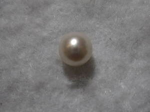 極上テリツヤ片穴☆綺麗国産アコヤ真珠 pearl本真珠和珠 宝飾品の外し石　10　極上片穴ルースの為、初心者にもおすすめ　同梱可能 324-1