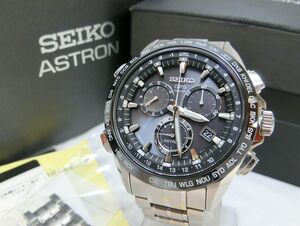 1000円スタート 腕時計 SEIKO セイコー ASTRON アストロン GPS 8X82-0AK0-1 電波ソーラー 黒文字盤 デイト メンズ 付属品有 WHO B214