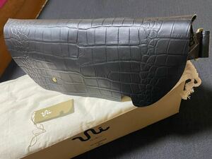 Uni&co. メッセンジャーバッグ S クロコパターン ブラック MESSENGER BAG S CROCO PATTERN BLACK ハンドメイド 東京 インナーファスナー付