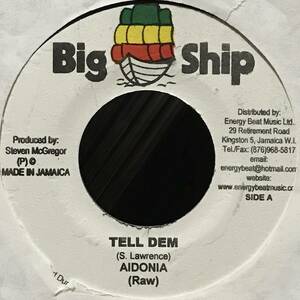 [ 7 / レコード ] Aidonia / Tell Dem ( Reggae ) レゲエ 