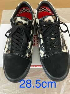 28.5cm US10.5 ★Supreme × Vans Leopard Old Skool Blackシュプリーム × バンズ レオパード オールドスクール ブラック