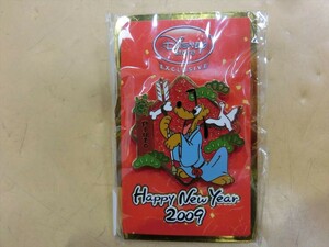 【HW78-29】【送料無料】未開封/ディズニーストア//Happy New Year 2009 お正月 プルート ピンバッジ/ピンズ