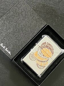 zippo Paul Smith JEANS 2面加工 希少モデル ヴィンテージ 2002年製 ポールスミス 専用ケース 保証書付き