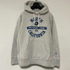 美品 Champion reverse weave sweat parka L チャンピオン リバースウィーブ スウェット パーカー 5段 プリント