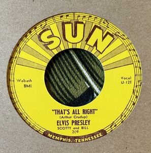 Elvis Presley 7inch That’s All Right .. Sun Records ロカビリー