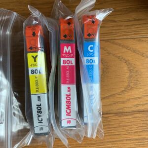 EPSON 5色セット IC80L互換インク EP-707A EP-708A EP-777A EP-807AB EP-807AR EP807AW EP808AB EP808AR EP808AW EP907F EP977A3 EP978A3②