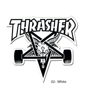 スラッシャー ビッグ ステッカー Thrasher デカール ダイカット シール スケーター ストリート アメリカ