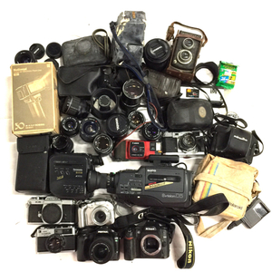 1円 Nikon D80/PENTAX IST D S/OLYMPUS 35 DC 等 含む カメラ レンズ アクセサリー 等 まとめ セット