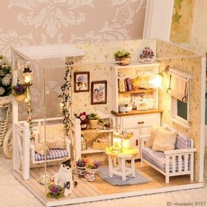 ドールハウス 和風 和室 畳の居間 日本 家具 ミニチュア DIY 手作りキット 人形 おもちゃ uz-666