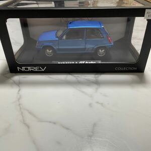 【箱付き】《1/18スケール》Renault 5 GT turbo NOREV ノレヴ メタルダイキャスト ミニカー 模型 コレクション放出 ルノー 青 ブルー