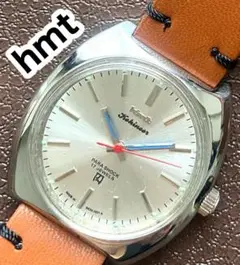 ヴィンテージ メンズ腕時計 hmt 機械式手動巻き ホワイト オートマチック