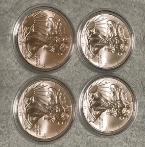 2014年 (新品) アメリカ「イーグル・ウオーキング リバティ」純銀 1オンス 銀貨