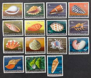 パプアニューギニア 1968年発行 貝 切手 未使用 NH
