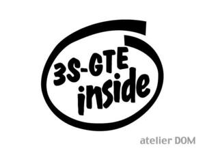 INSIDE ステッカー 3S-GTE インサイド MR2 SW20 セリカ T160 T180 T200 カルディナ T210 T240