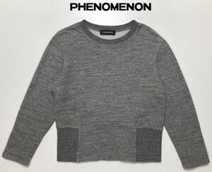 PHENOMENON 13AW 極太裾リブ 38 M スウェット フェノメノン グレー