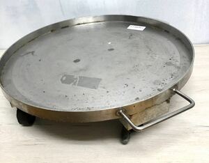 ★★おすすめ★★ Used Stainless Steel Round Can Kichi ステンレス 円形缶きちキャリー サイズ 直径40Cm 高さ11,5Cm 中古です。