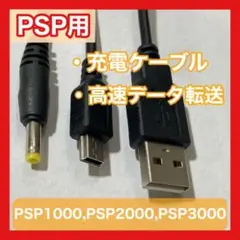PSP 充電ケーブル 充電器 USB データ転送 1000 2000 3000